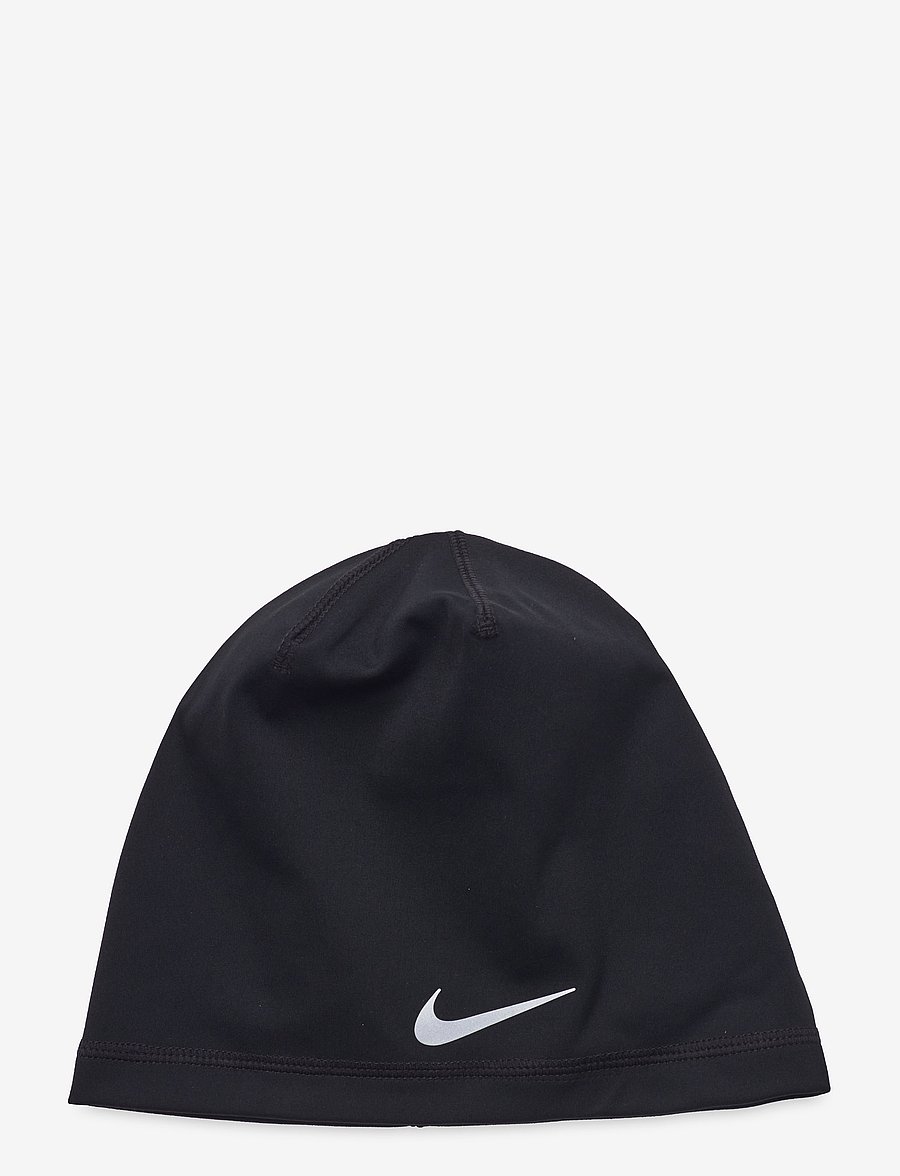 NIKE Equipment - NIKE U PEAK DRI-FIT UNCUFFED BEANIE - kapelusze - black/silver - 0