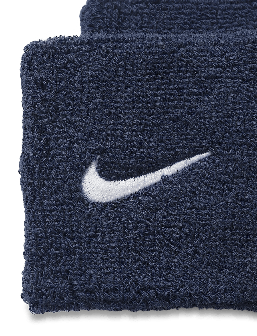 NIKE Equipment - NIKE SWOOSH CLASSIC WRISTBANDS 2PK - handgelenk-schweißband - college navy/white - 2
