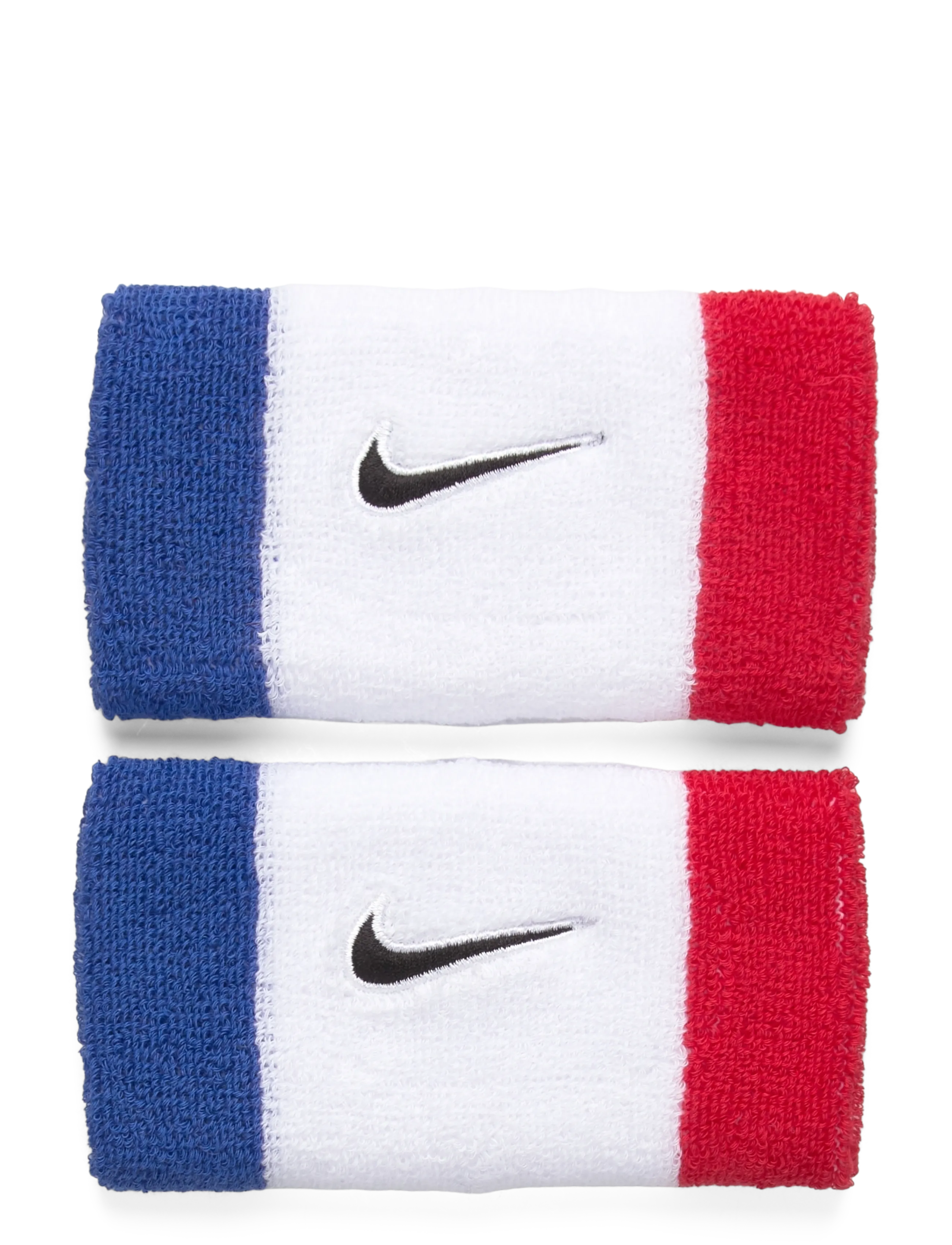 NIKE Equipment NIKE SWOOSH CLASSIC DOUBLEWIDE WRISTBANDS 2PK - NIKE Equipment - GAME ROYAL/UNIVERSITY RED/BLACK / multi