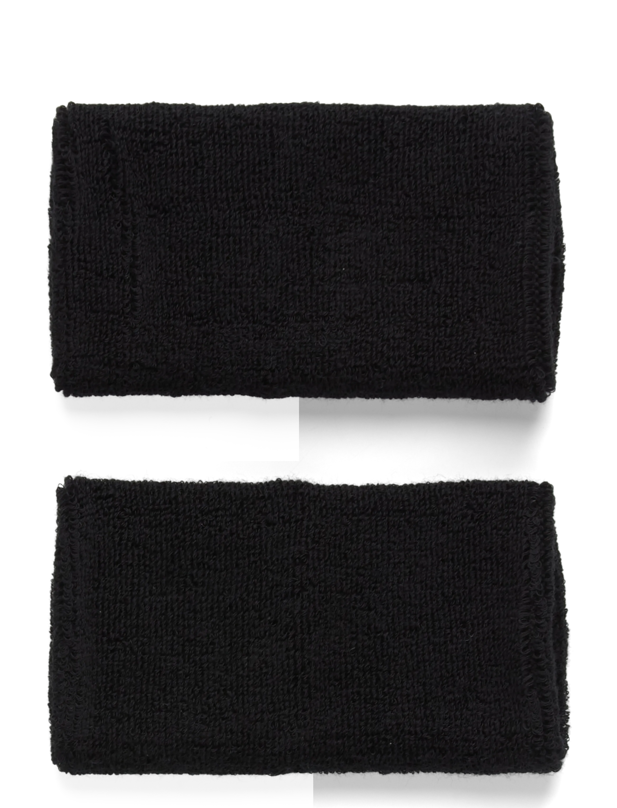 NIKE Equipment - NIKE SWOOSH CLASSIC DOUBLEWIDE WRISTBANDS 2PK - svedarmbånd - black/white - 1