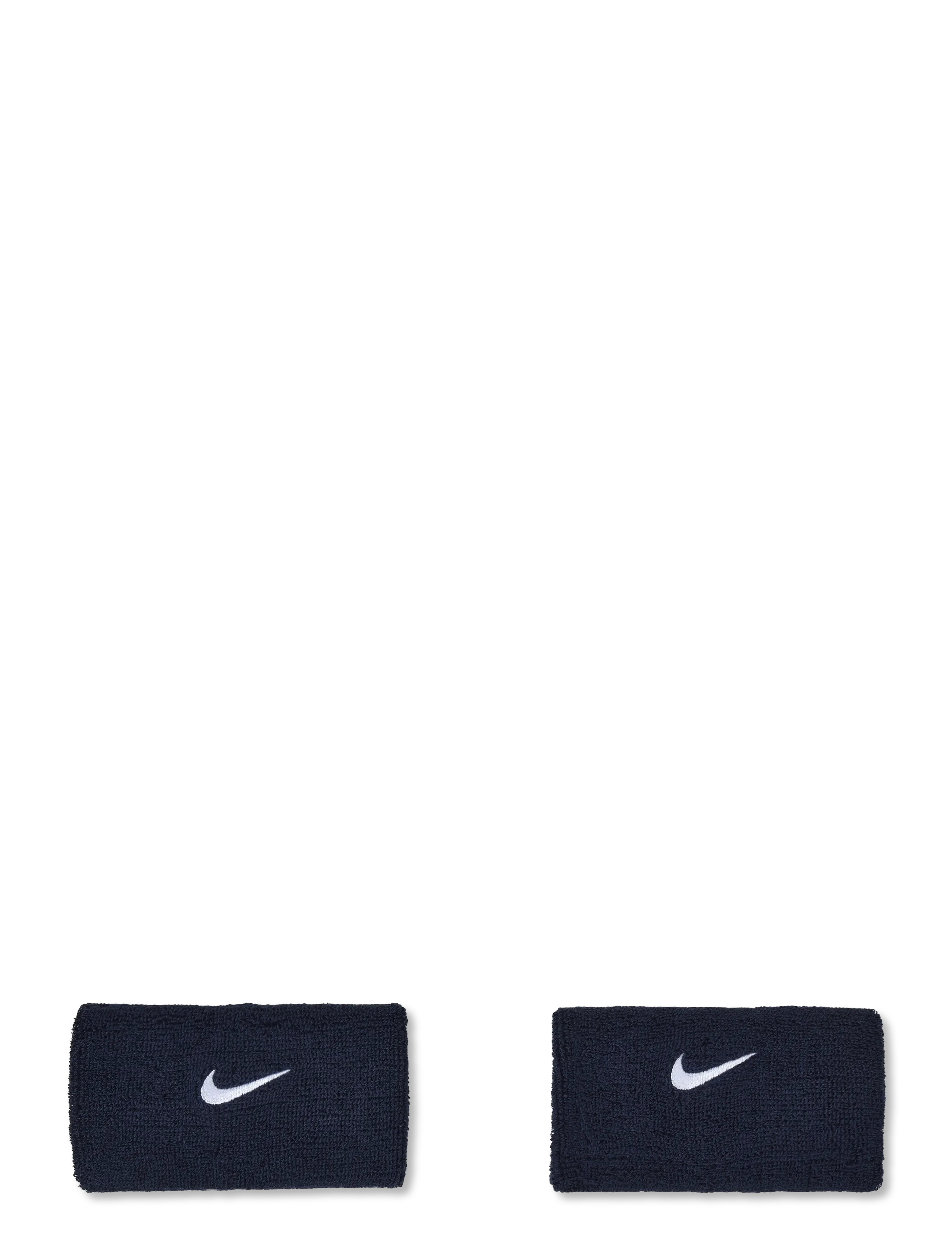 NIKE Equipment NIKE SWOOSH CLASSIC DOUBLEWIDE WRISTBANDS 2PK - Schlägersportarten - COLLEGE NAVY/WHITE / navy