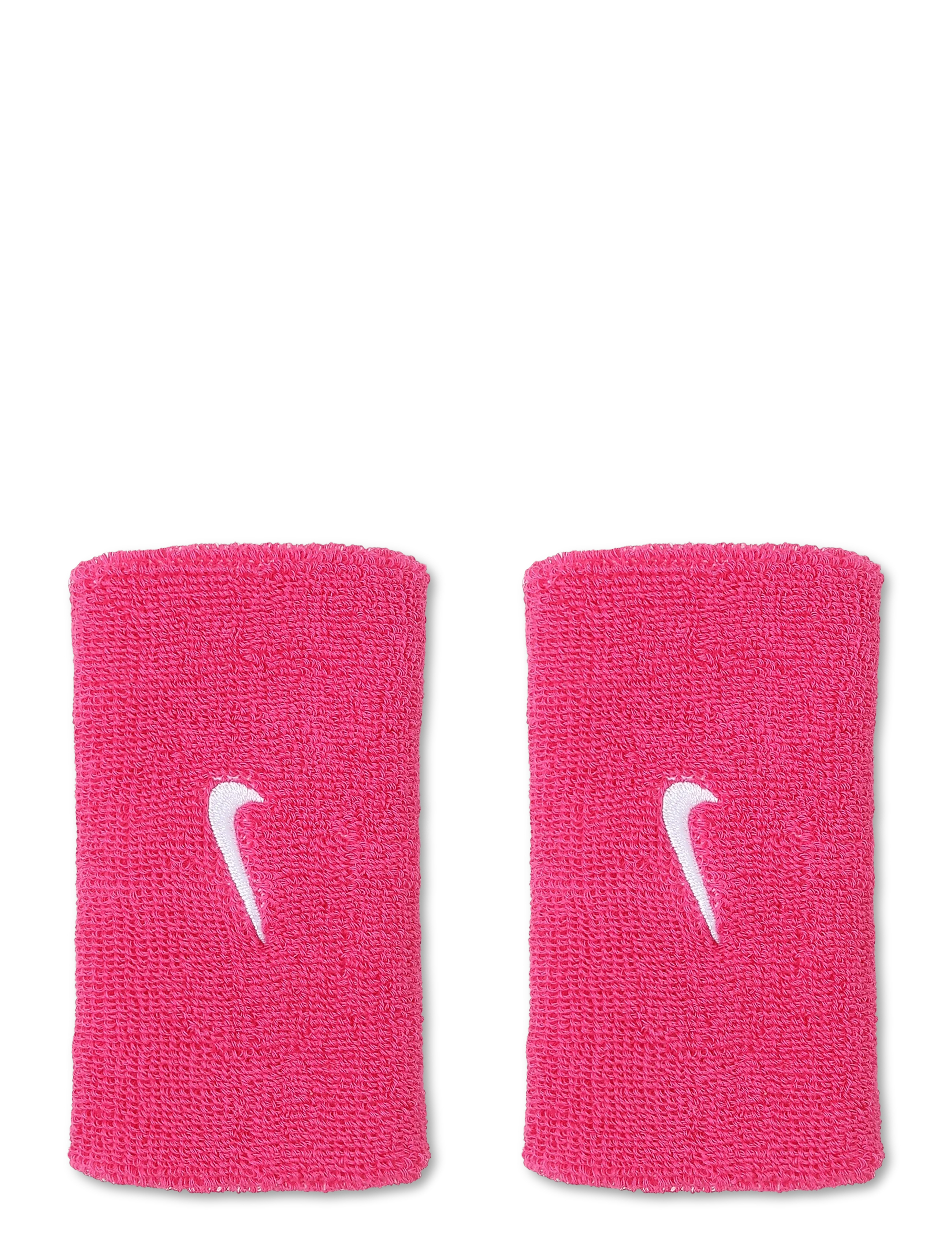 NIKE Equipment Nike Swoosh Classic Doublewide Wristbands 2Pk, One Size, Sport Equipment, Rosa - Sweat Wristbands, Frauen
