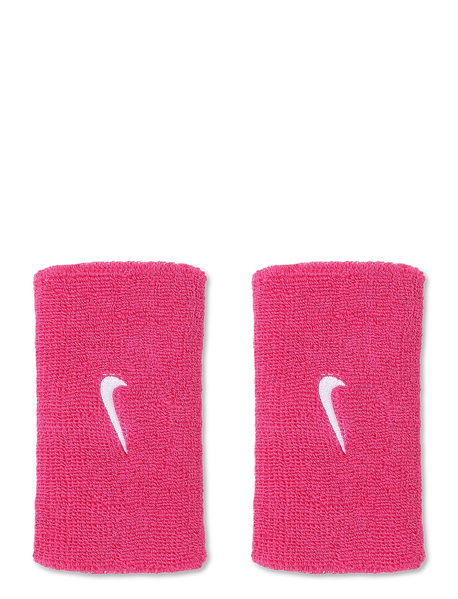 NIKE Equipment - NIKE SWOOSH CLASSIC DOUBLEWIDE WRISTBANDS 2PK - handgelenk-schweißband - vivid pink/white - 0