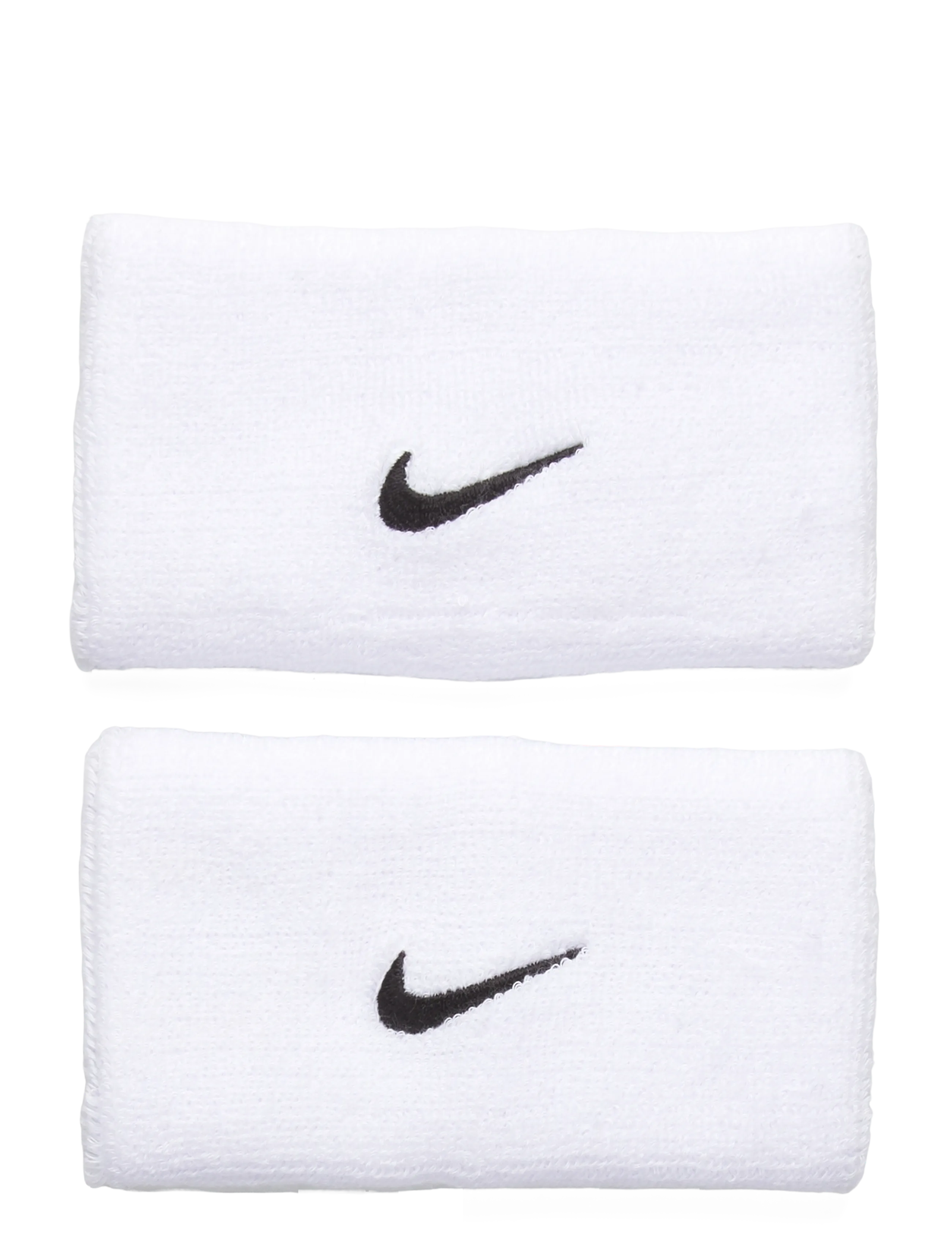 NIKE Equipment NIKE SWOOSH CLASSIC DOUBLEWIDE WRISTBANDS 2PK - Svettarmband - WHITE/BLACK / white