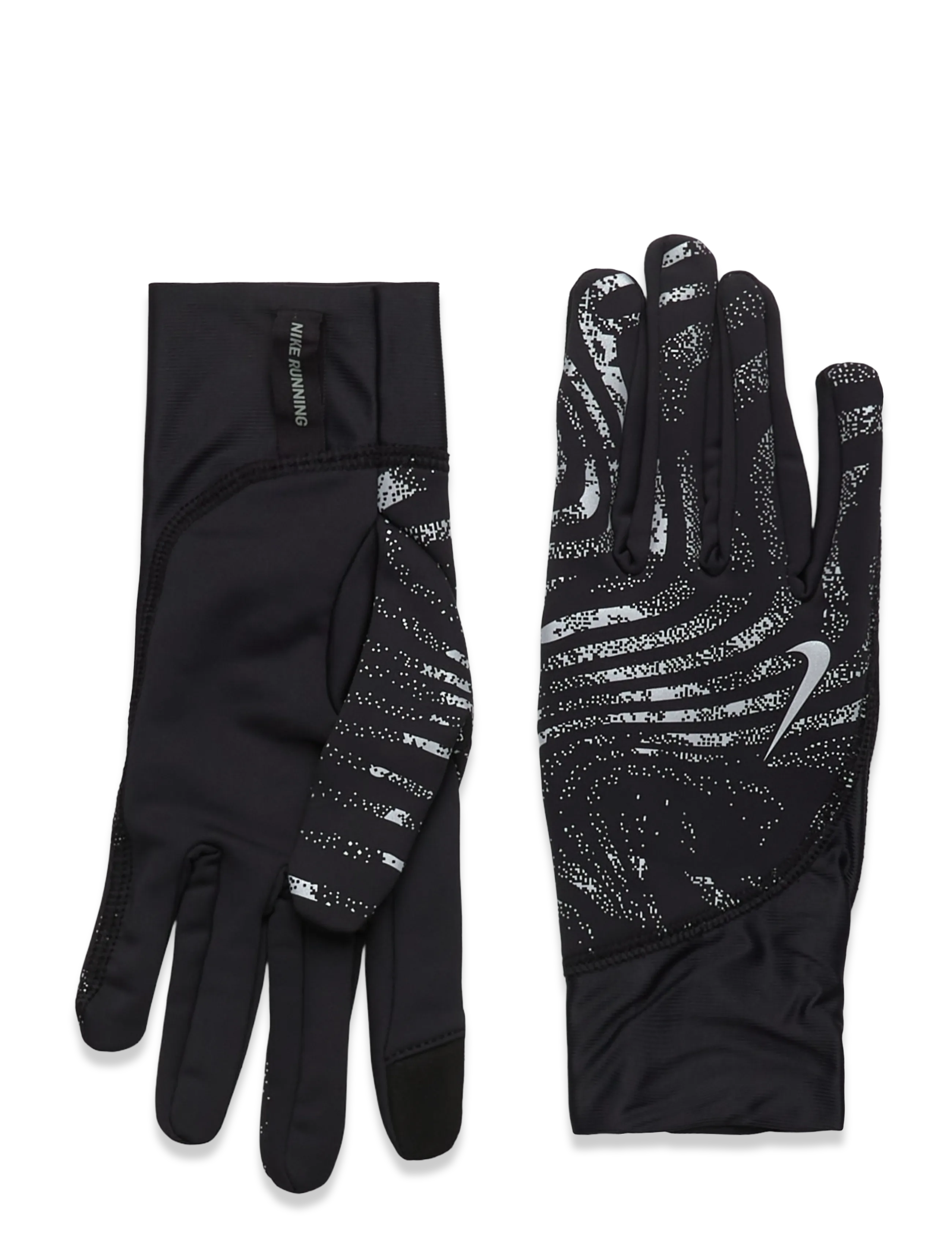 NIKE Equipment Nike Pacer Midweight Reflective Running Gloves, Mænd, Reflekterende Løbehandsker, Sort, Str: XL