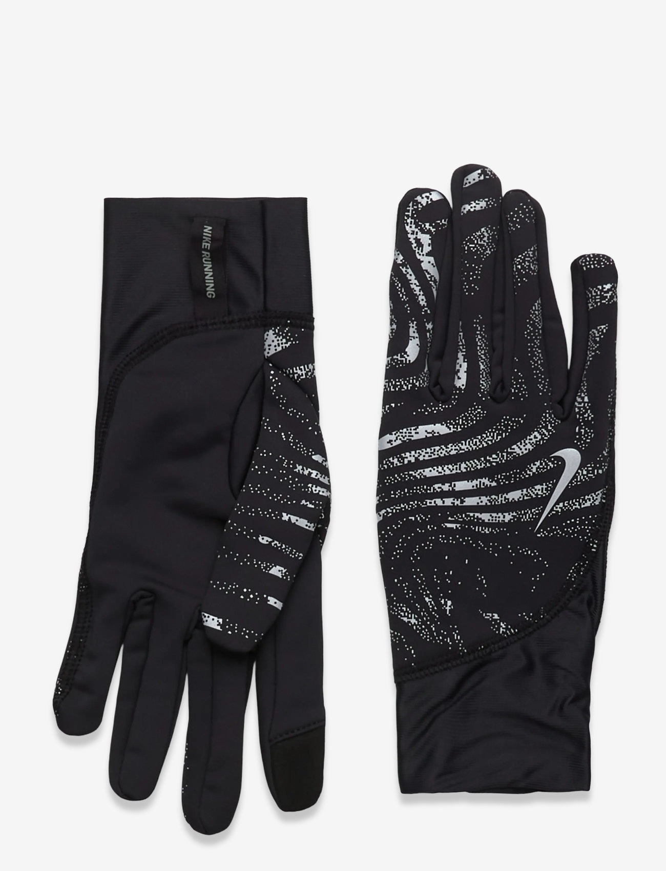 NIKE Equipment - NIKE M PACER MIDWEIGHT RG REFLECTIVE - pirštinės su pirštais - black/black/silver - 0