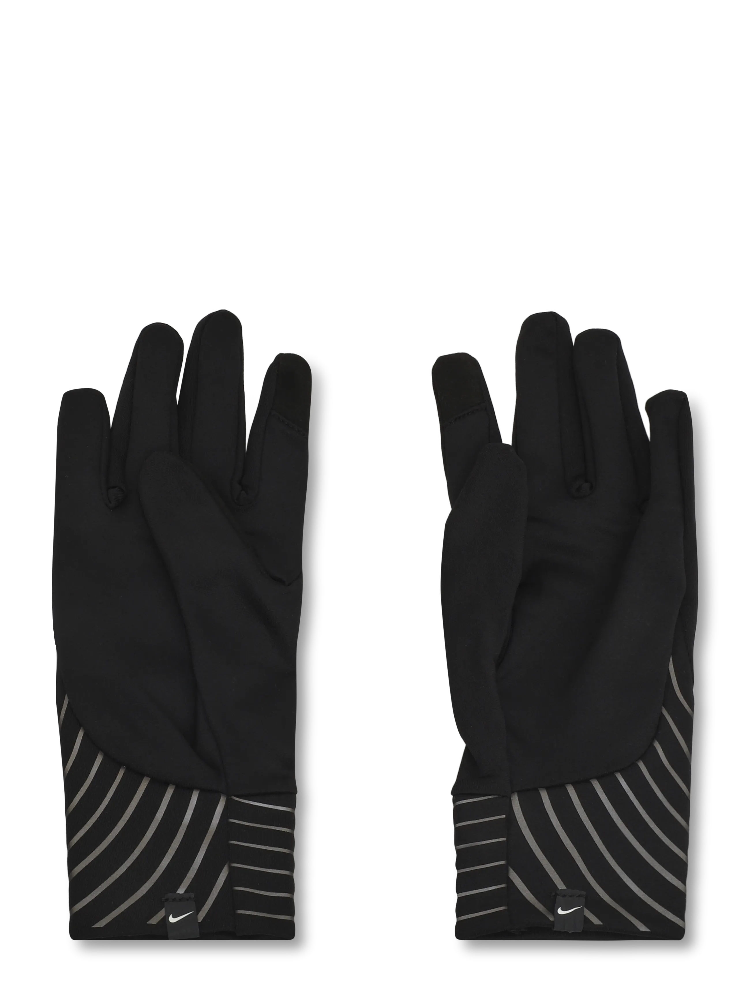 NIKE Equipment NIKE W PACER LIGHTWEIGHT RG REFLECTIVE - Fingerhandschuhe - BLACK/BLACK / black
