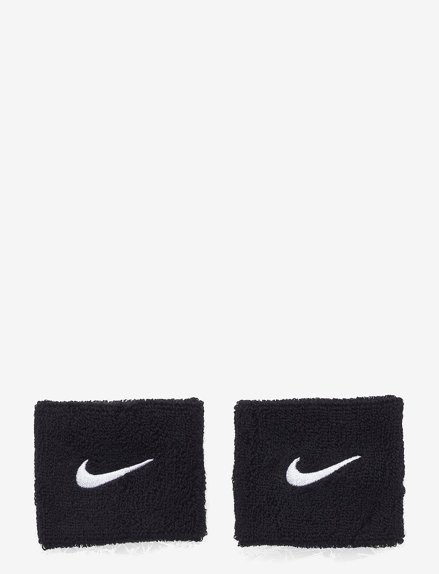 NIKE Equipment - NIKE SWOOSH WRISTBANDS 2 PK - hikirannekkeet - black/white - 0