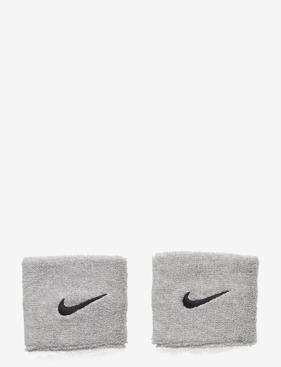 NIKE Equipment - NIKE SWOOSH WRISTBANDS 2 PK - handgelenk-schweißband - grey heather/black - 0