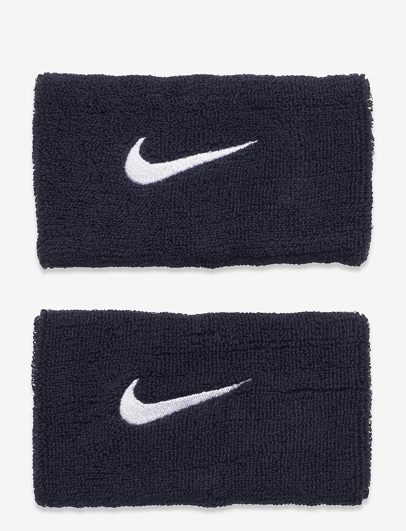 NIKE Equipment - NIKE SWOOSH DOUBLEWIDE WRISTBANDS 2 PK - handgelenk-schweißband - obsidian/white - 0