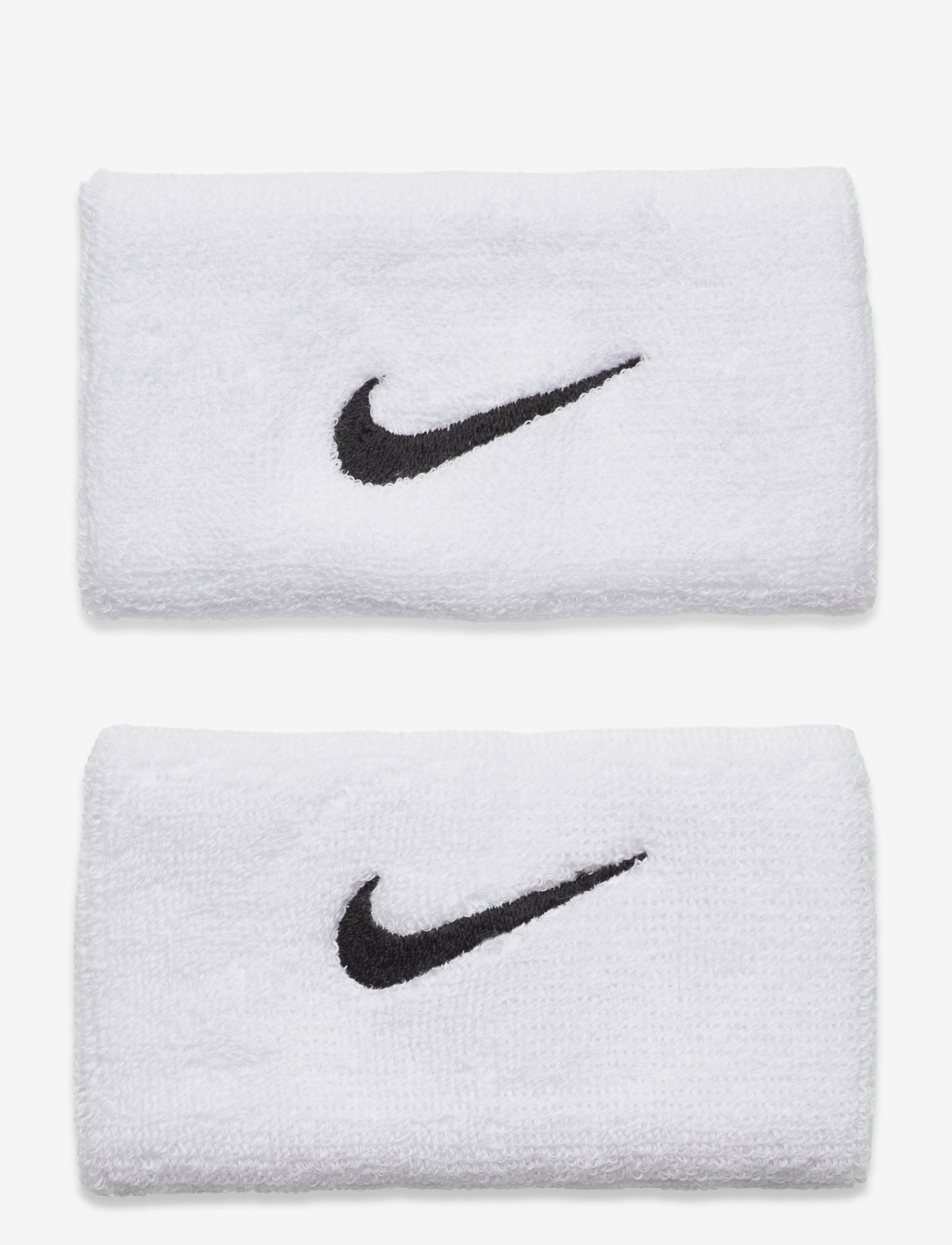 NIKE Equipment Nike Swoosh Doublewide Wristbands 2 Pk, One Size, Sports Equipment, Weiß - Sweat Wristbands, Frauen