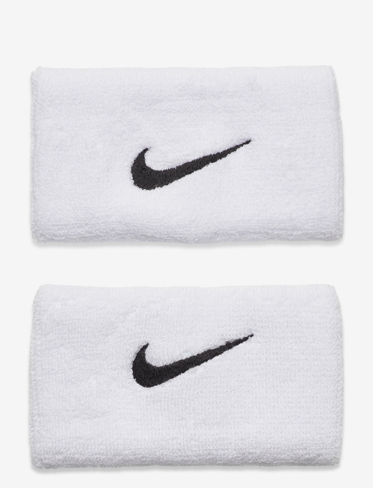 NIKE Equipment - NIKE SWOOSH DOUBLEWIDE WRISTBANDS 2 PK - handgelenk-schweißband - white/black - 0