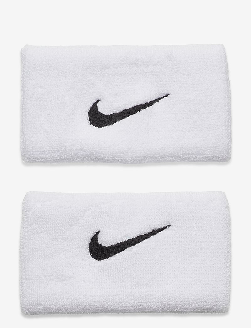 NIKE Equipment - NIKE SWOOSH DOUBLEWIDE WRISTBANDS 2 PK - handgelenk-schweißband - white/black - 0