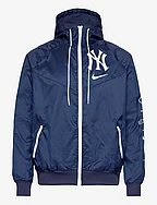 New York Yankees Men's Nike Team Runner Windrunner Jacket - MIDNIGHT NAVY, MIDNIGHT NAVY, WHITE