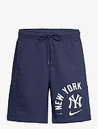 New York Yankees Men's Nike Arched Kicker Fleece Short - MIDNIGHT NAVY, MIDNIGHT NAVY