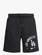 Los Angeles Dodgers Men's Nike Arched Kicker Fleece Short - BLACK, BLACK