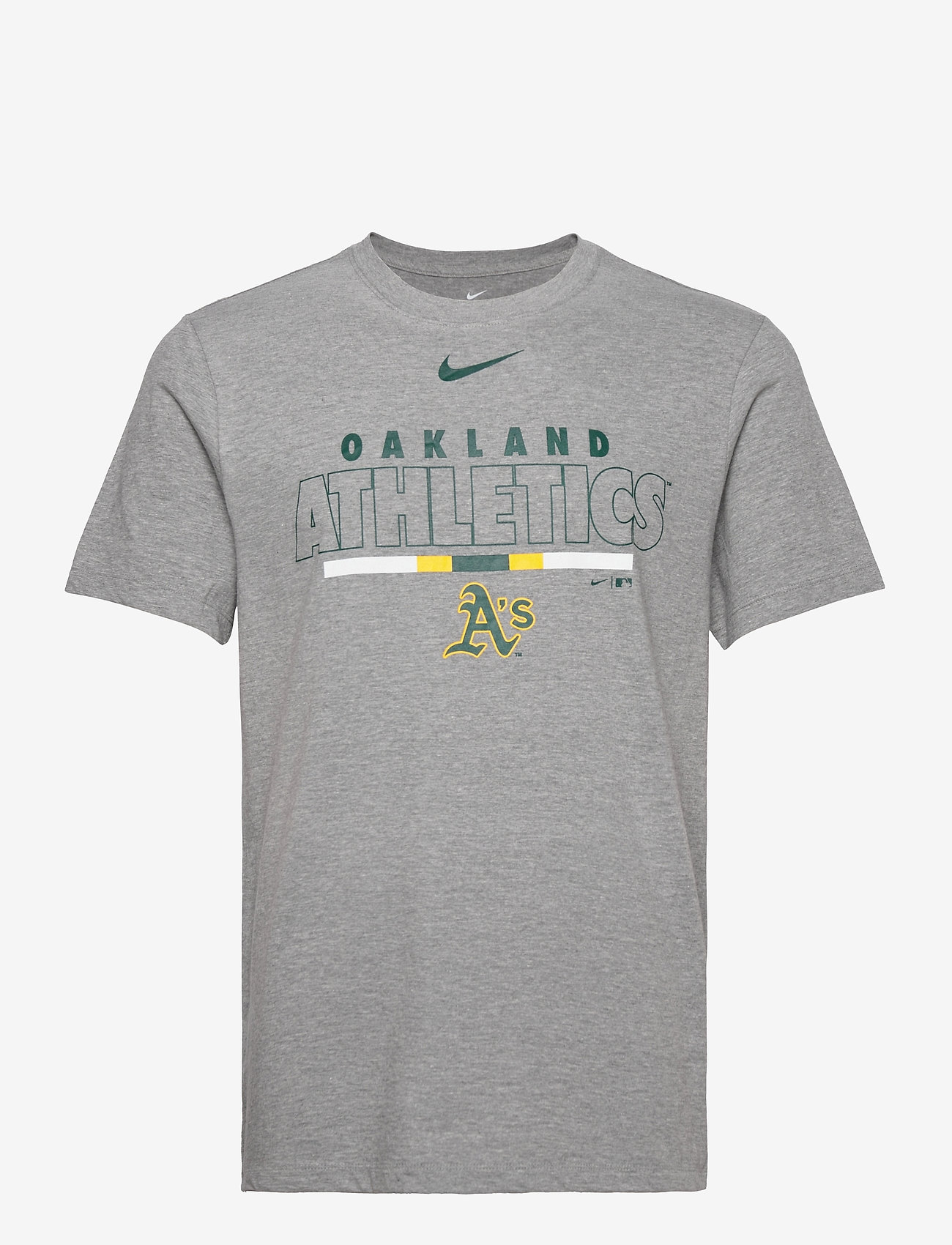 NIKE Fan Gear - Oakland Athletics Nike Color Bar T-Shirt - dark grey heather - 0