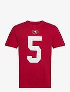Nike NFL San Francisco 49ers T-Shirt Lance no 5 - GYM RED