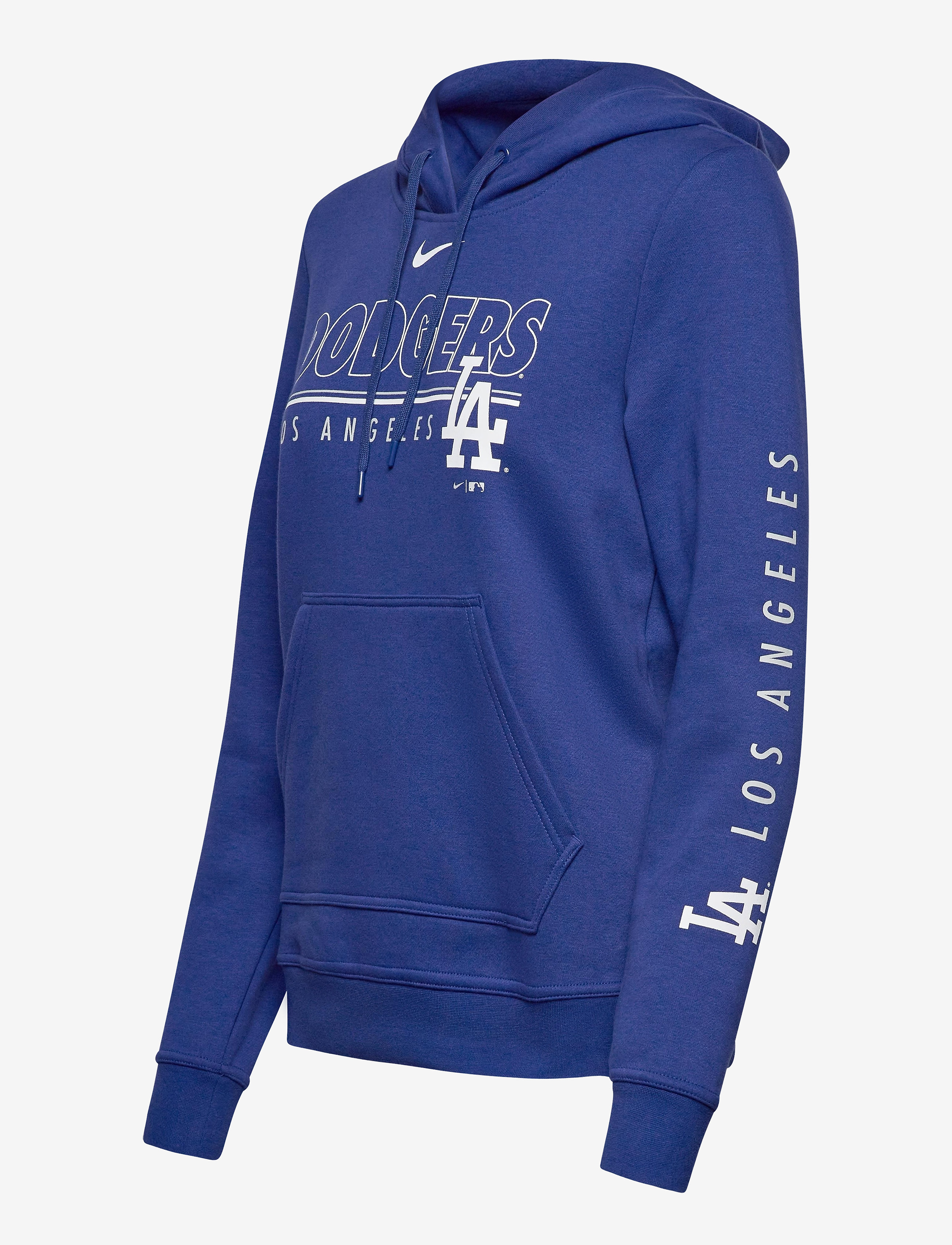 NIKE Fan Gear - LA Dodgers Nike Team Outline Club Pullover Hoodie - rush blue - 2