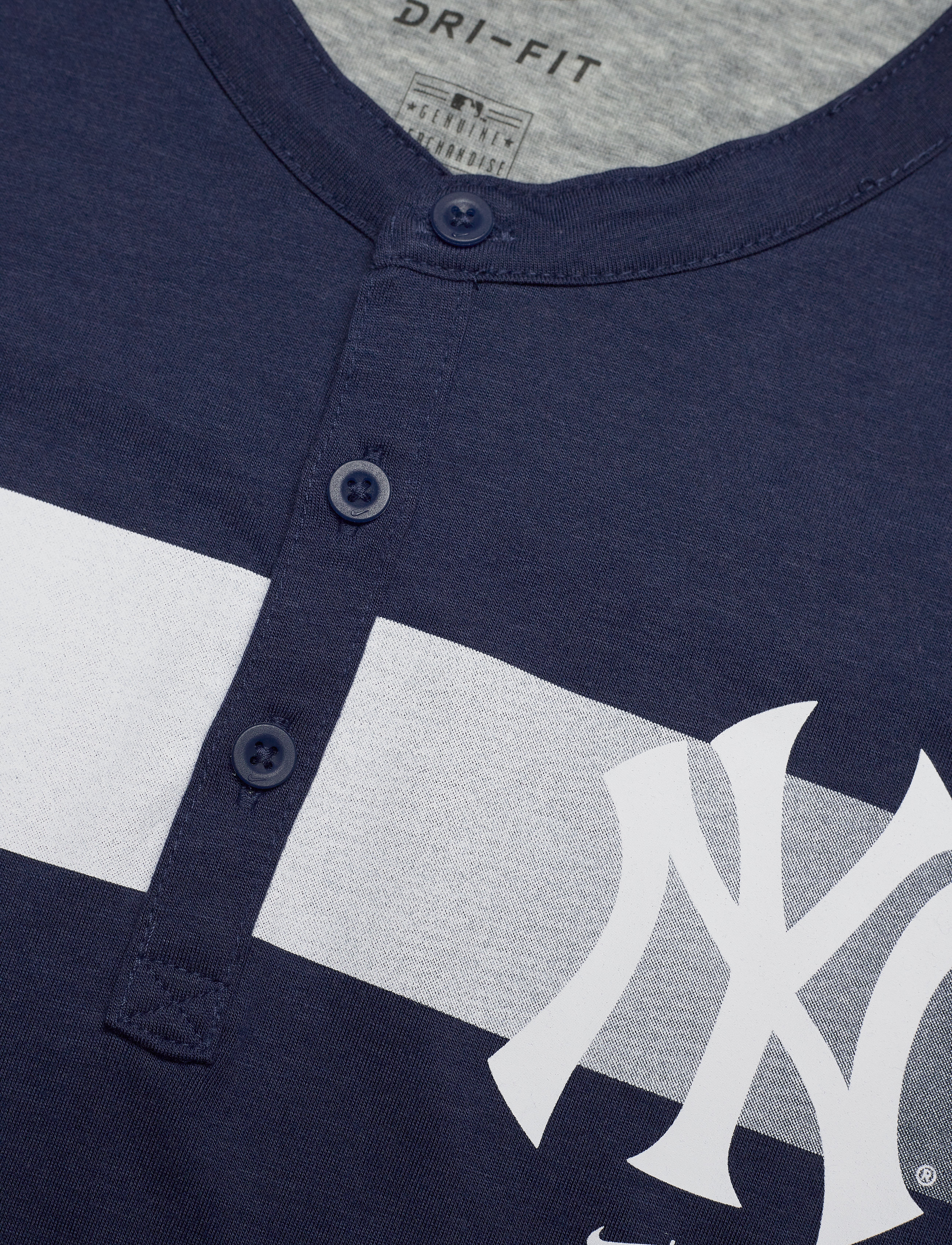 NIKE Fan Gear - New York Yankees Nike Fade Dri-Fit Henley - midnight navy - 2
