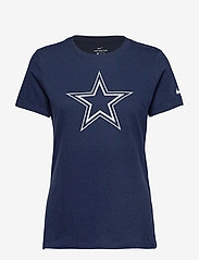 NIKE Fan Gear - Dallas Cowboys Womens Nike SS Cotton Logo Tee - t-shirts - college navy - 0