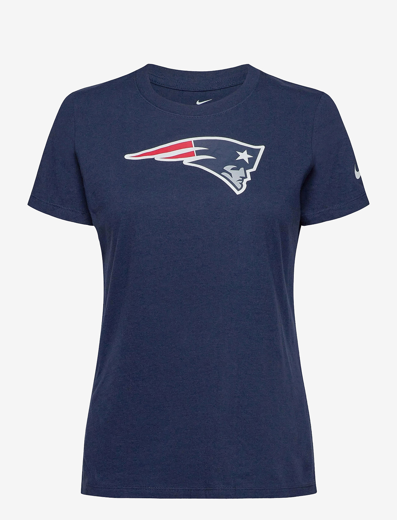 NIKE Fan Gear - New England Patriots Womens Nike SS Cotton Logo Tee - t-shirts - college navy - 0