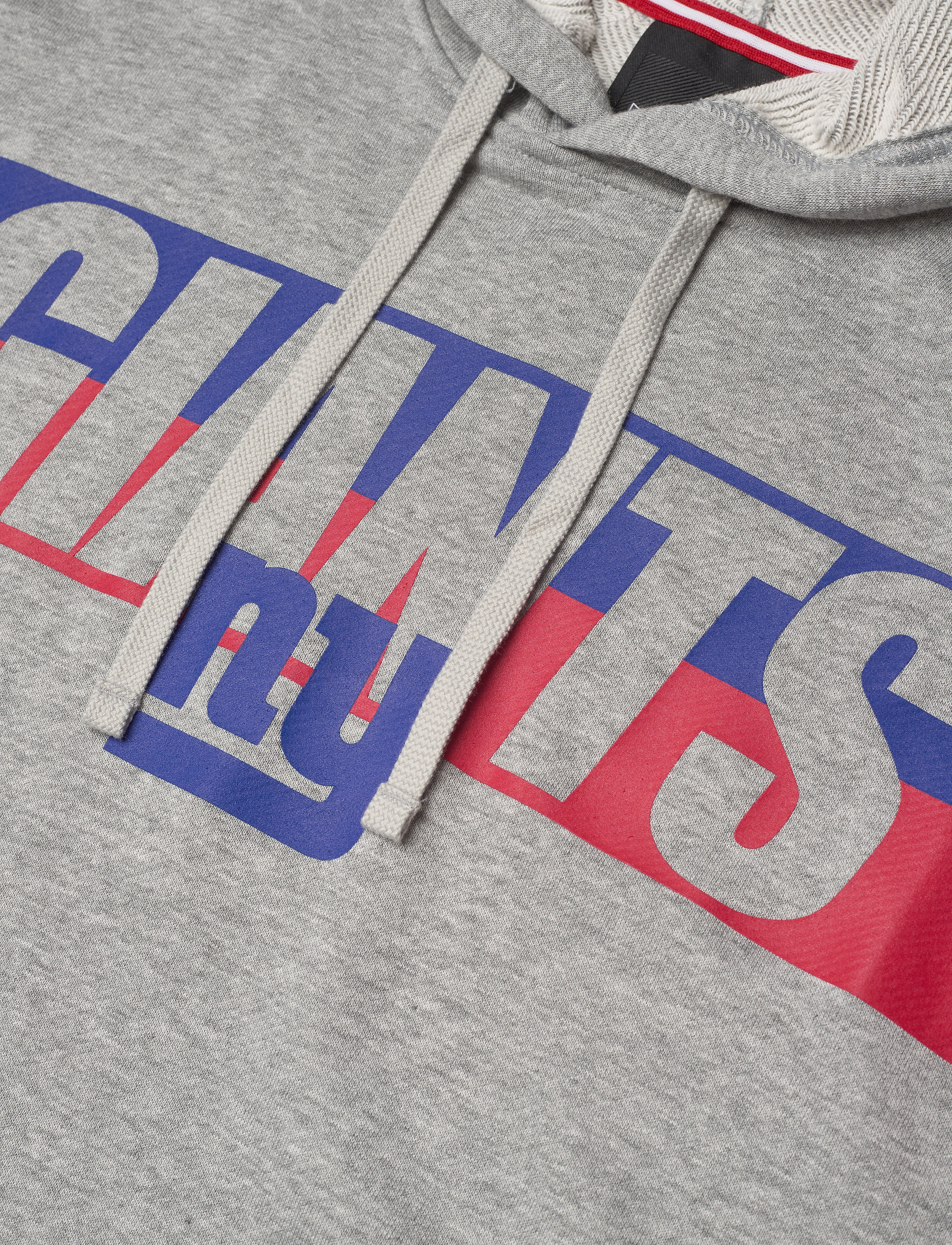 NIKE Fan Gear - New York Giants Nike Wordmark Long Sleeve Heritage Hoodie - dark grey heather / rush blue / gym red - 3