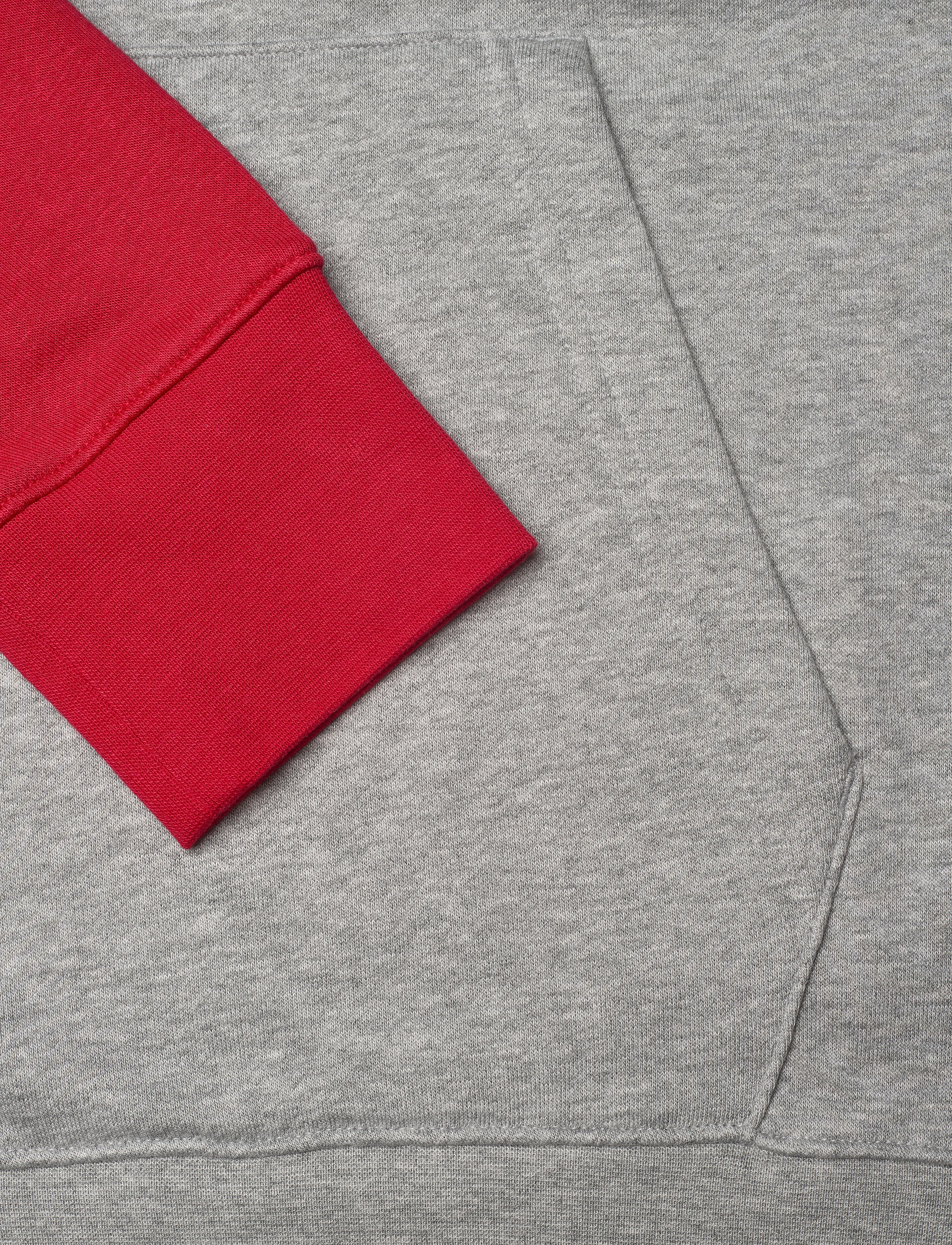 NIKE Fan Gear - New York Giants Nike Wordmark Long Sleeve Heritage Hoodie - dark grey heather / rush blue / gym red - 4