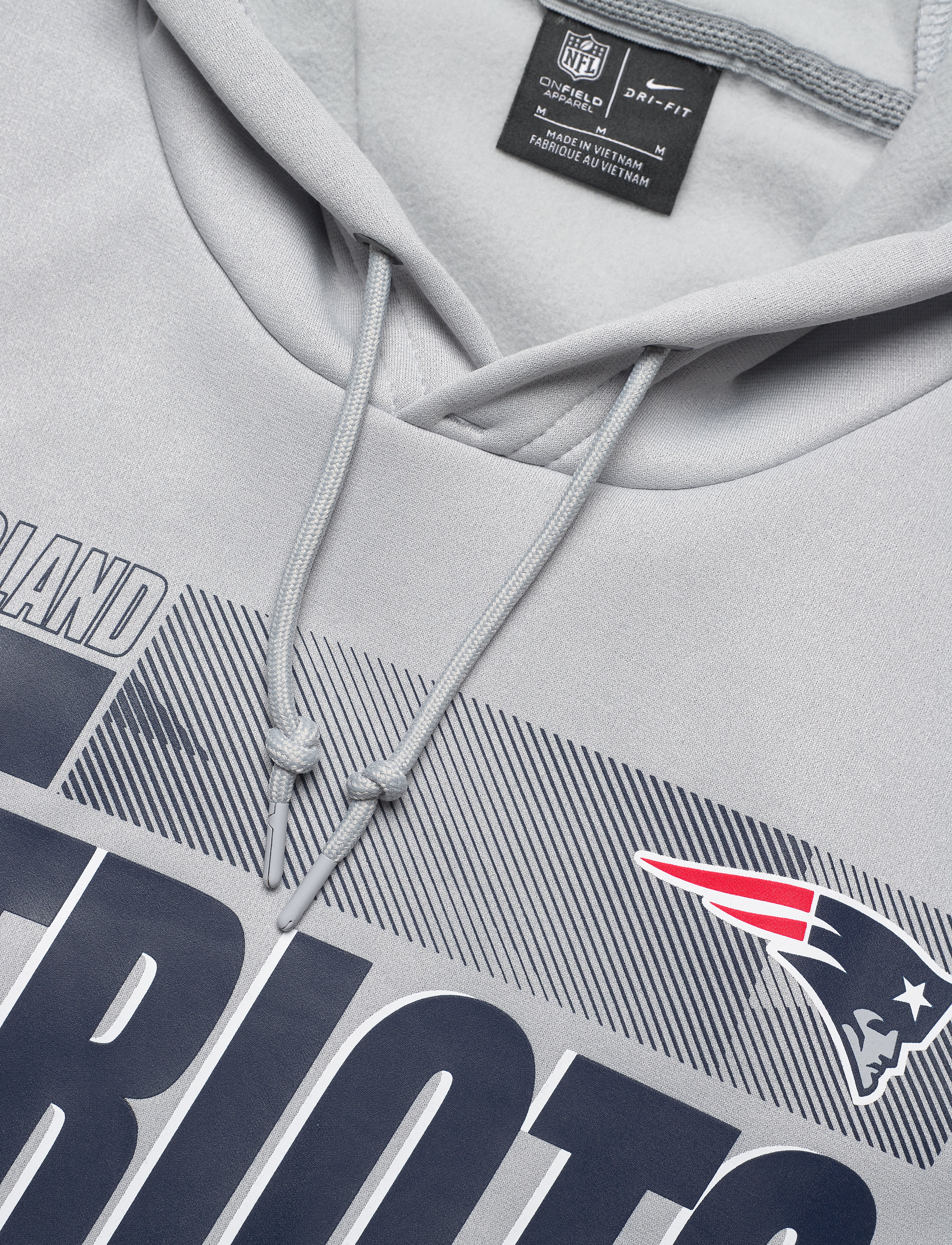 NIKE Fan Gear - New England Patriots Nike Team Name Lockup Therma - wolf grey / college navy - 2