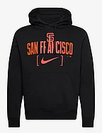 San Francisco Giants Men's Nike MLB Club Slack Fleece Hood - BLACK