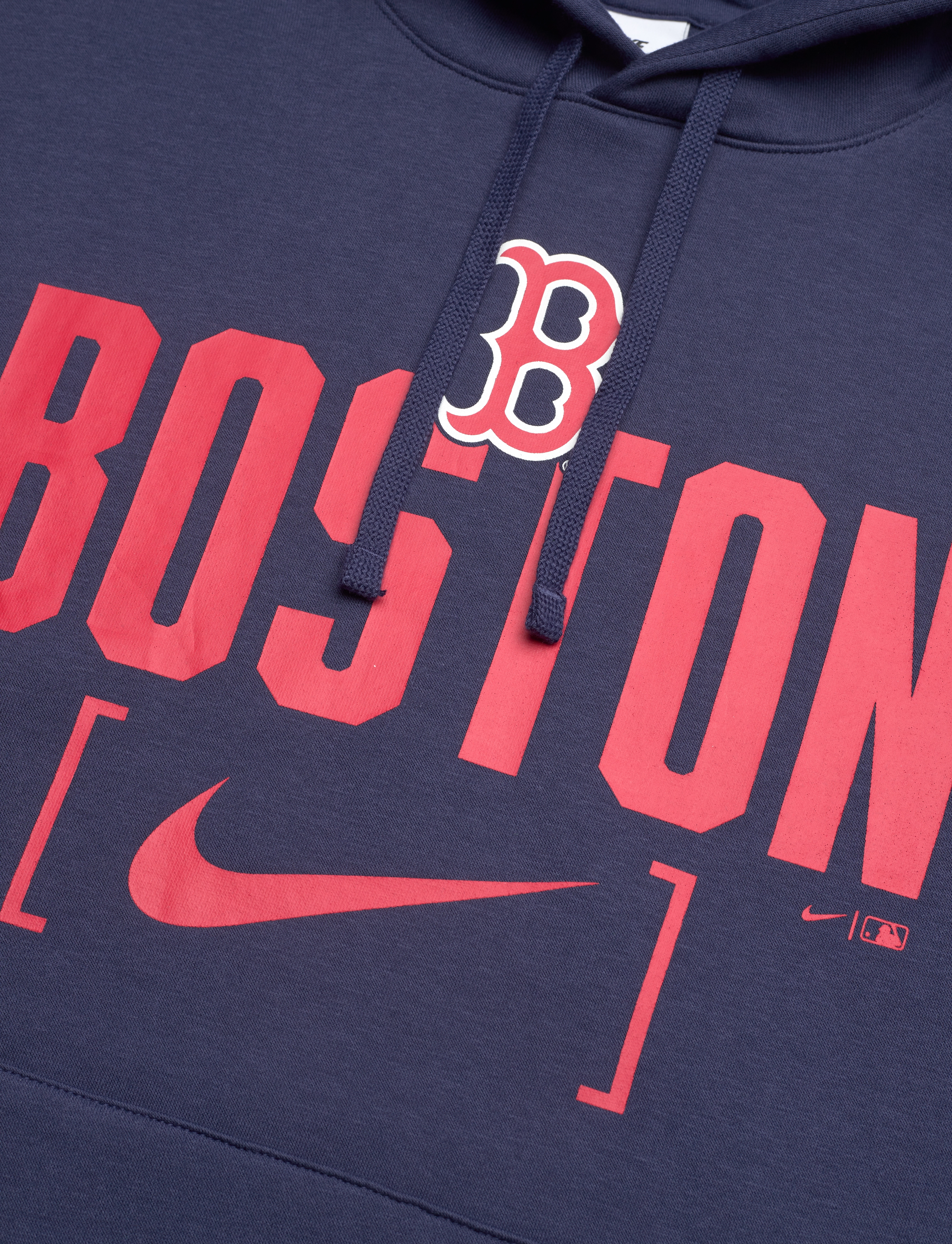 NIKE Fan Gear - Boston Red Sox Men's Nike MLB Club Slack Fleece Hood - midnight navy - 2