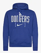 Los Angeles Dodgers Men's Nike MLB Club Slack Fleece Hood - RUSH BLUE