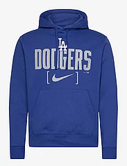 NIKE Fan Gear - Los Angeles Dodgers Men's Nike MLB Club Slack Fleece Hood - hettegensere - rush blue - 0