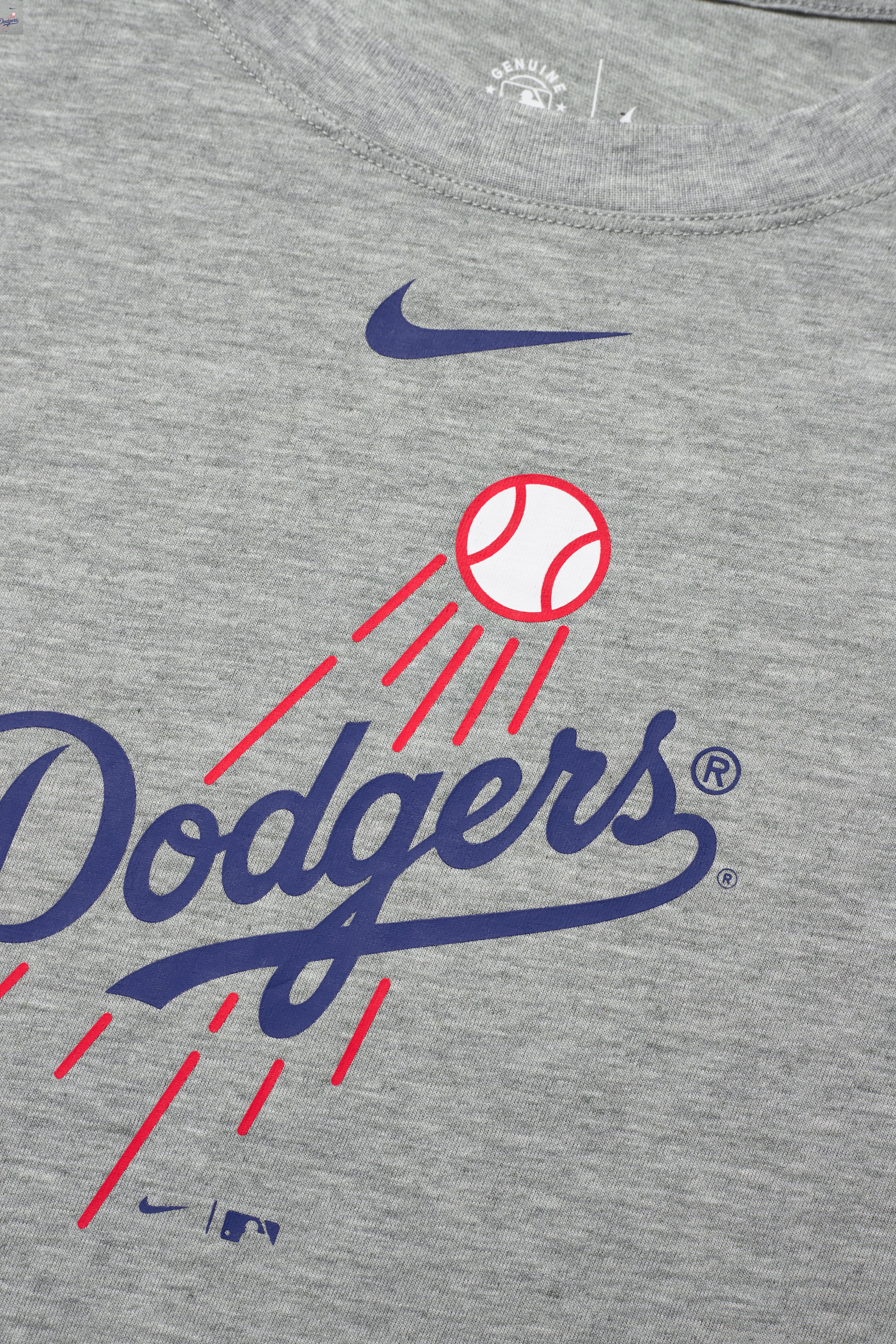 NIKE Fan Gear - LA Dodgers Nike Alternate Logo Weekend T-Shirt - dark grey heather - 3