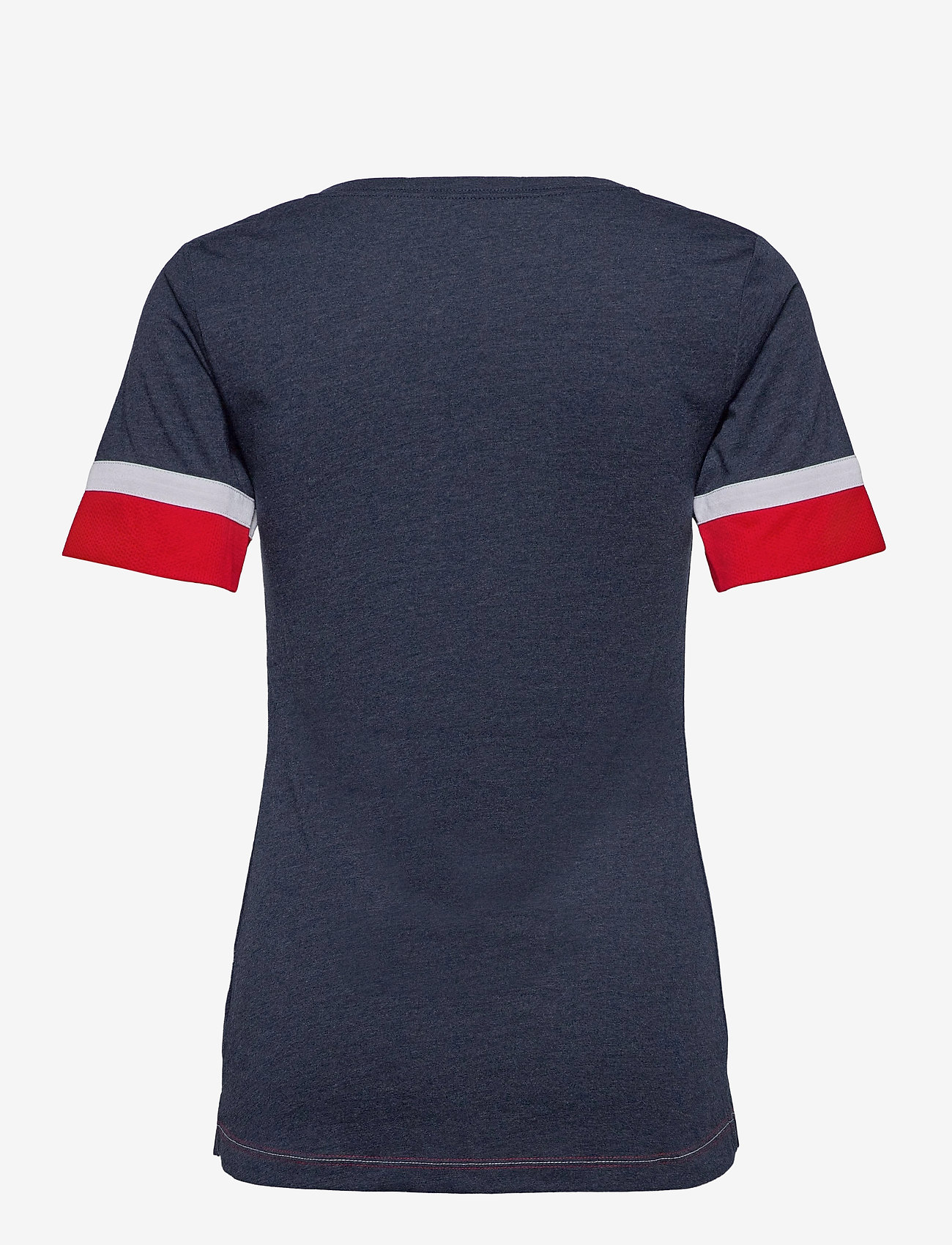 NIKE Fan Gear - Boston Red Sox Nike Mesh Logo Fashion Vneck T-Shirt - midnight navy heather - 1