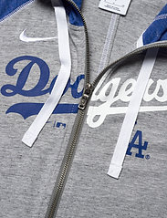 NIKE Fan Gear - LA Dodgers Nike Split Wordmark Gym Vintage Full-Zip Hoodie - kapuzenpullover - dark grey heather-rush blue-white - 3