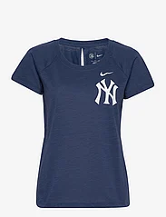 NIKE Fan Gear - New York Yankees Nike Summer Breeze Short Sleeve Fashion Top - t-shirts - midnight navy heather - 0
