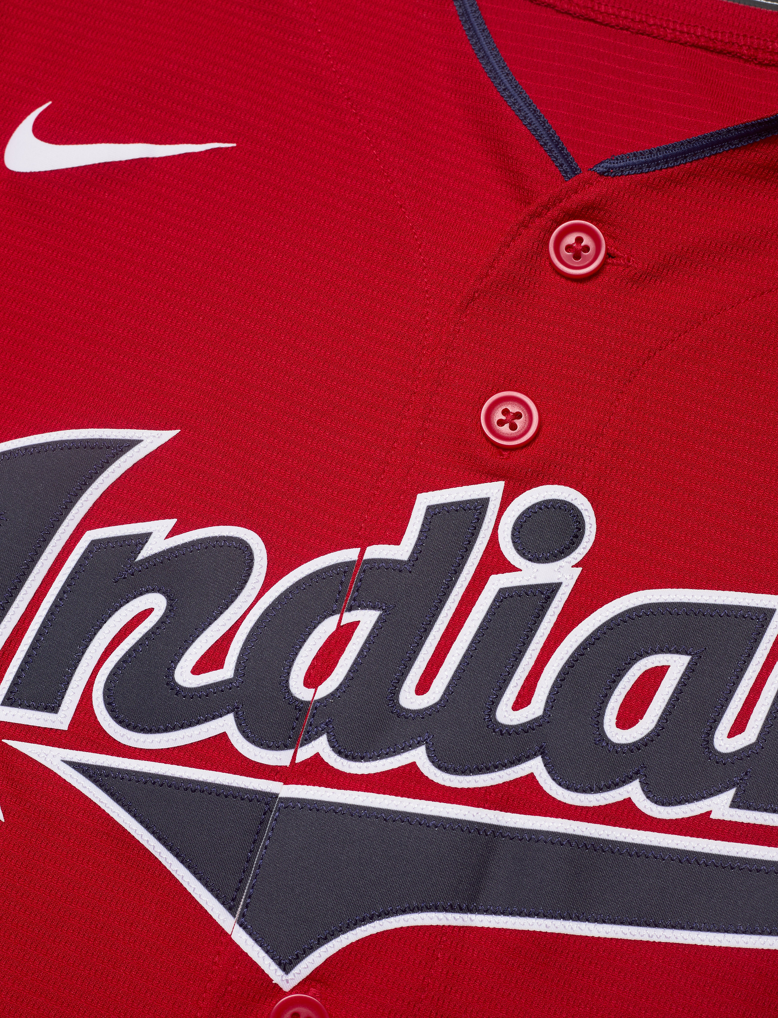 NIKE Fan Gear - Cleveland Indians Nike Official Replica Alternate Jersey - scarlet - 2