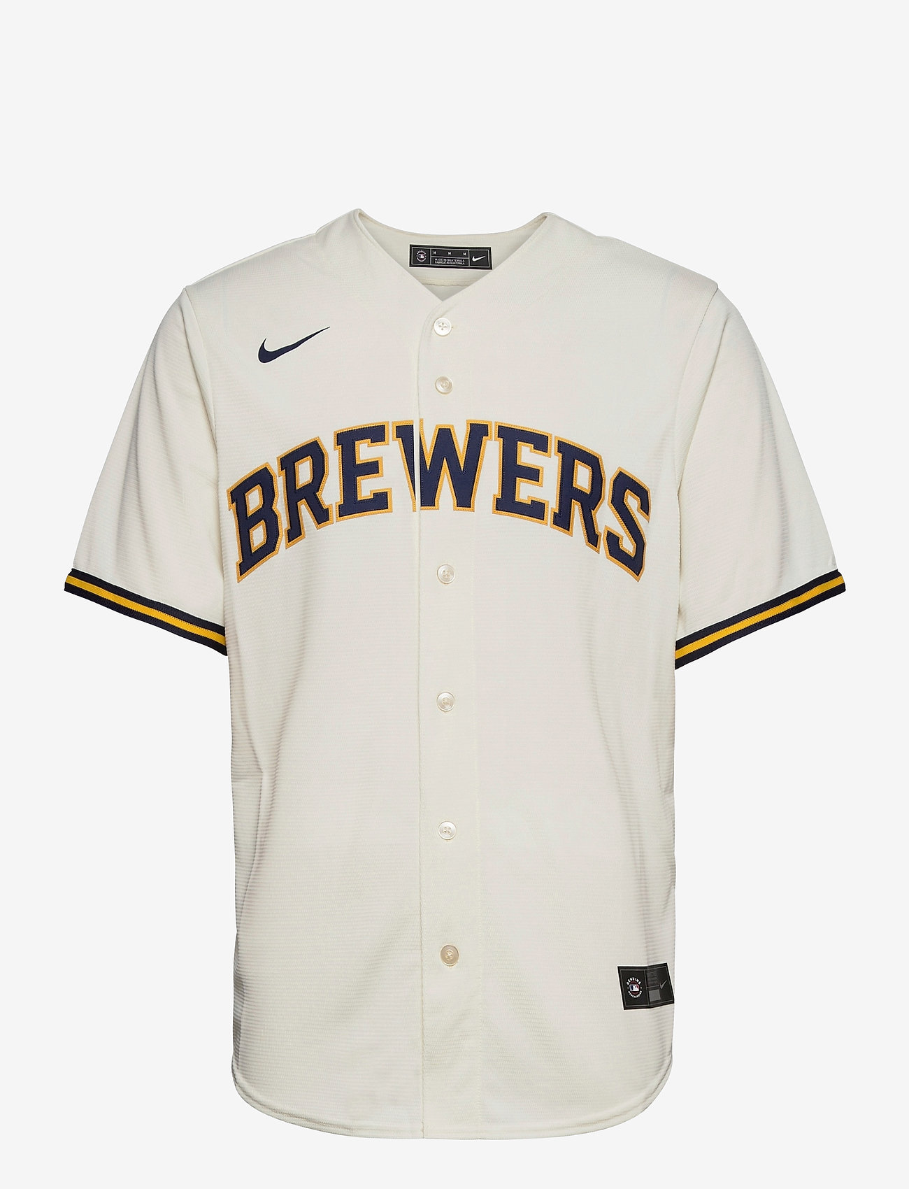 NIKE Fan Gear - Milwaukee Brewers Nike Official Replica Home Jersey - white - 0