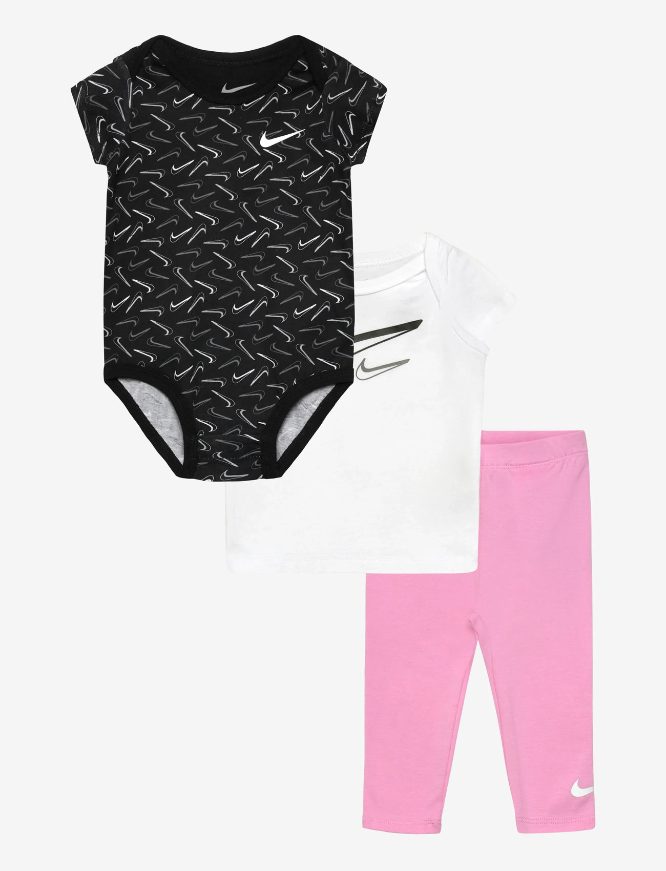 Nike - 3C-3 PC BODYSUIT PANT SET - matchende sæt - pink rise - 0