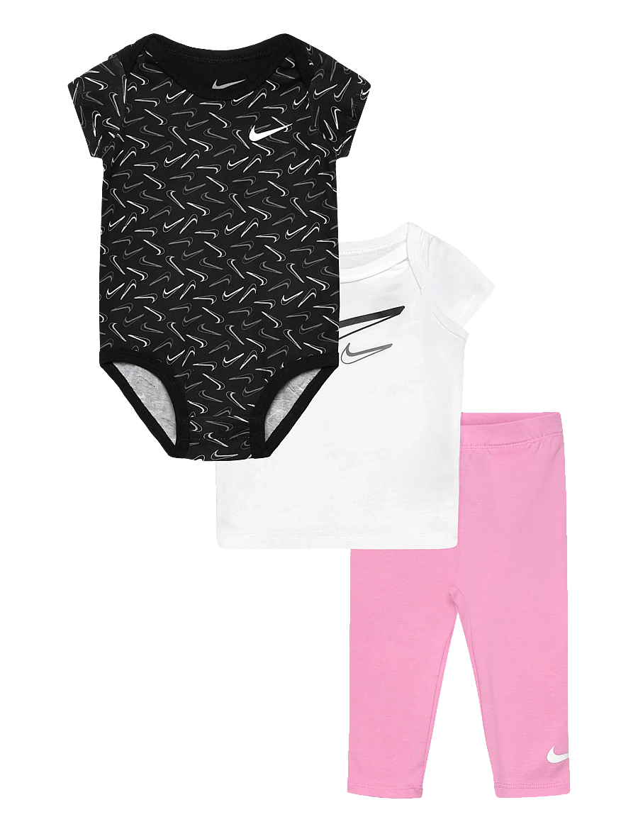 Nike - NIKE 3 PC BODYSUIT PANT SET - 2-teilige sets - pink rise - 0
