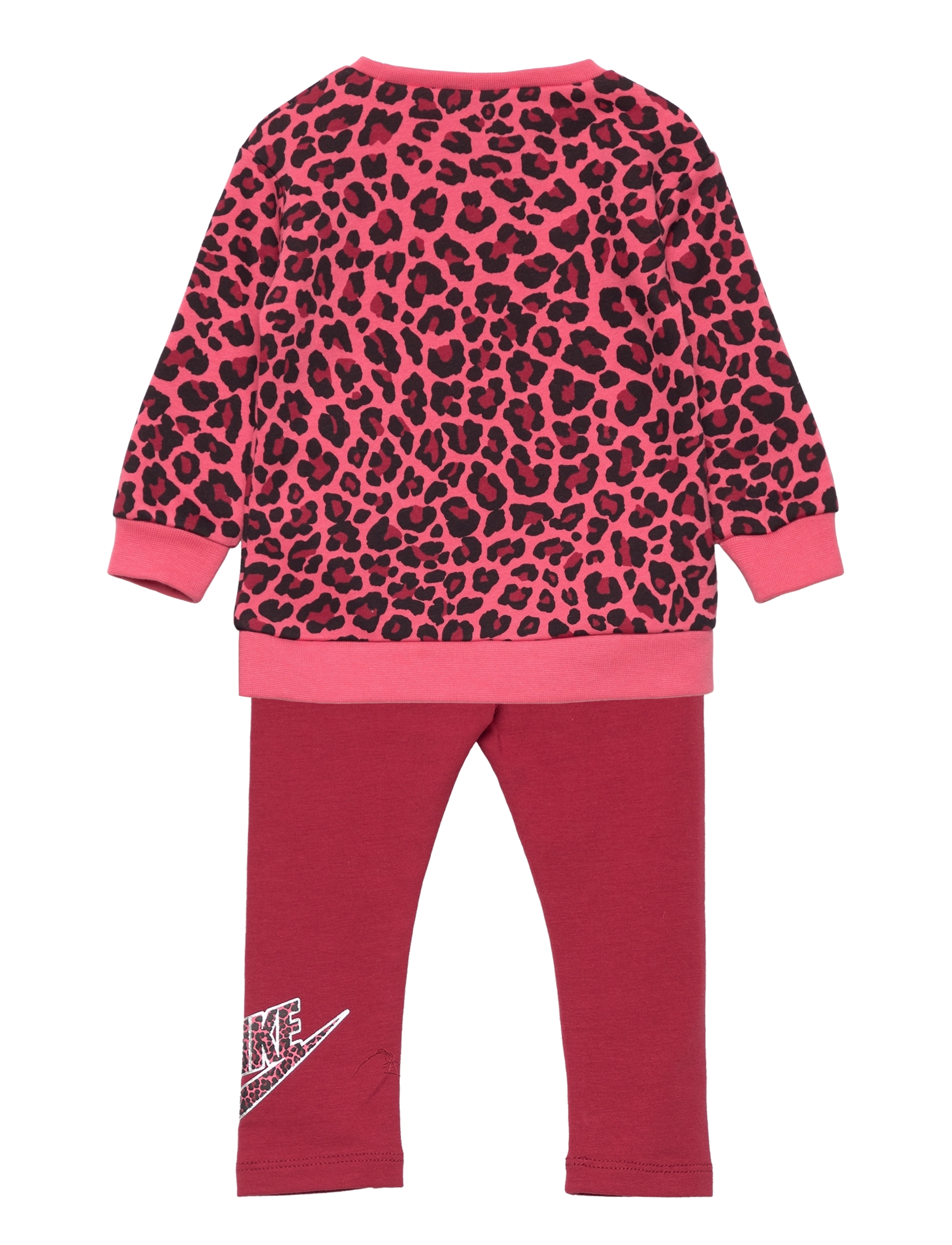 Nike - NKG FLEECE CREW & LEGGING SET - pomegranate - 1