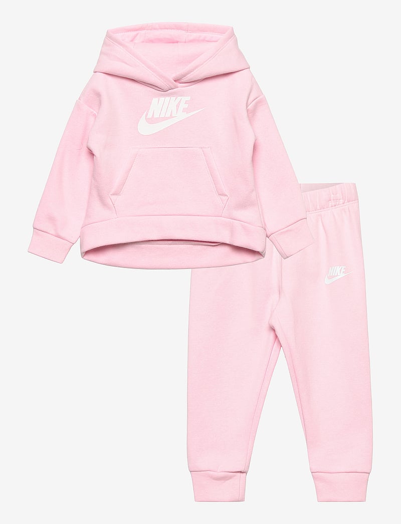 Nike - EE-FLEECE/TERRY SET - treniņtērpi un divdaļīgi komplekti - pink foam/white logo - 0