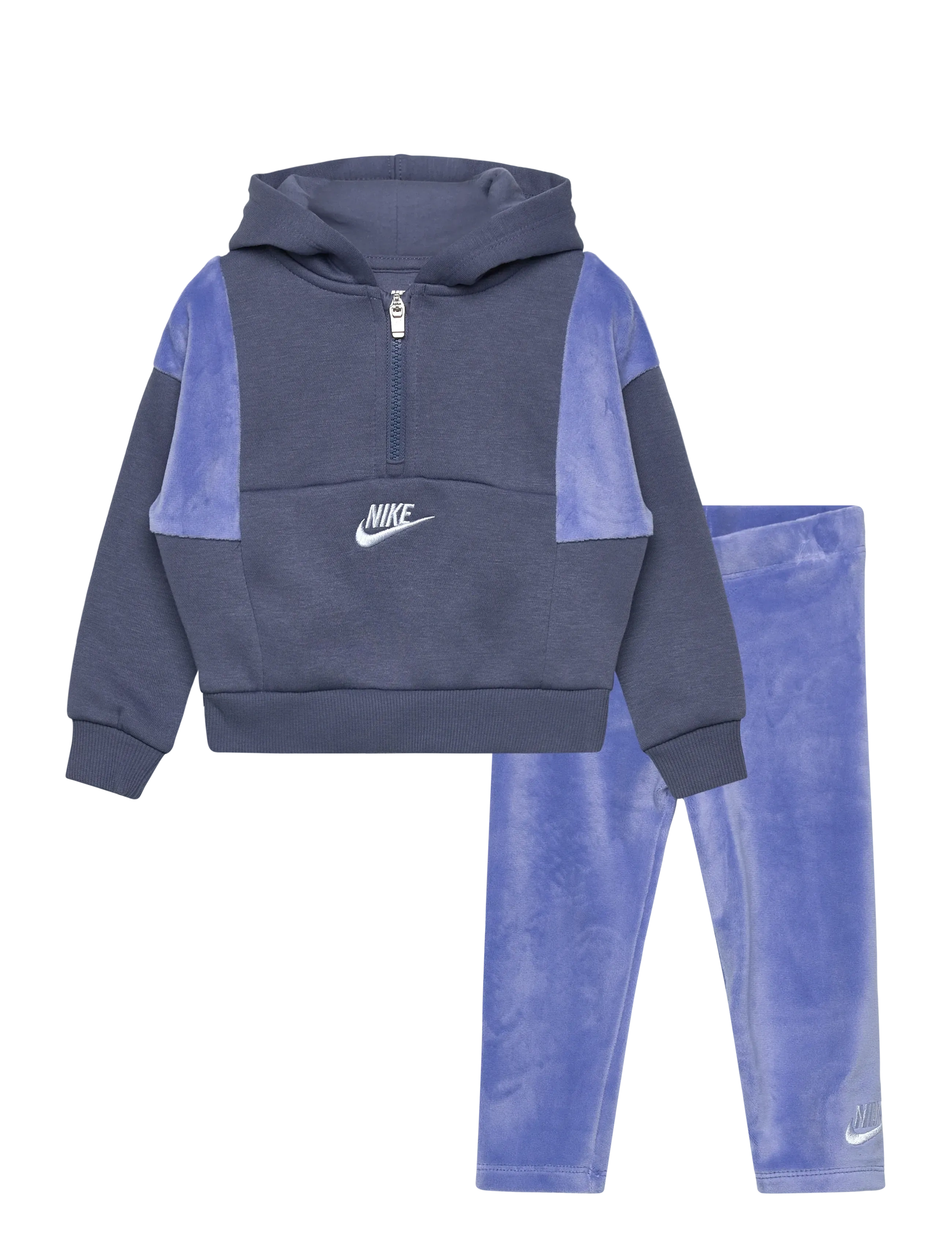 Nike Legging Set, Børn, Hættetrøje Leggings Sæt, Blå, Str: 80/86CM