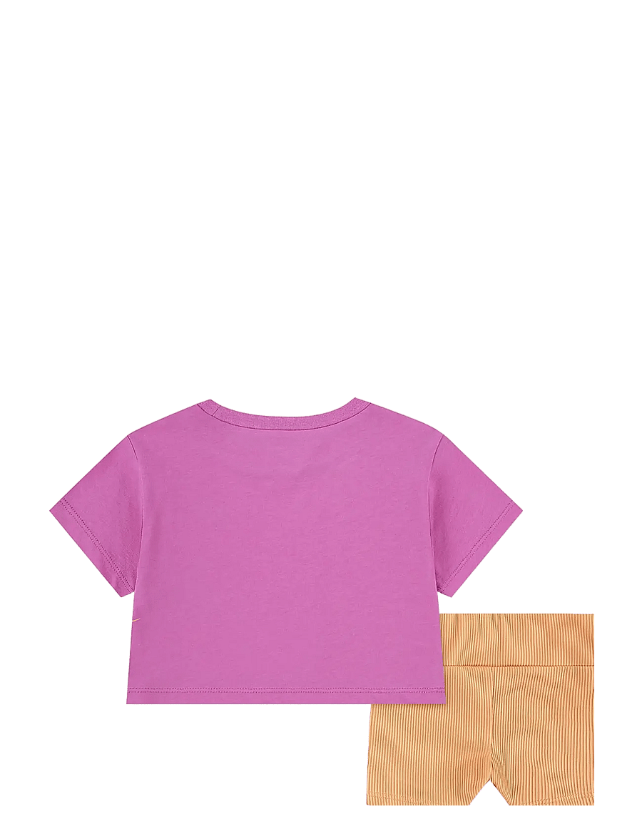 Nike - NIKE KNIT SHORT SET - matchende sæt - apricot agate - 1