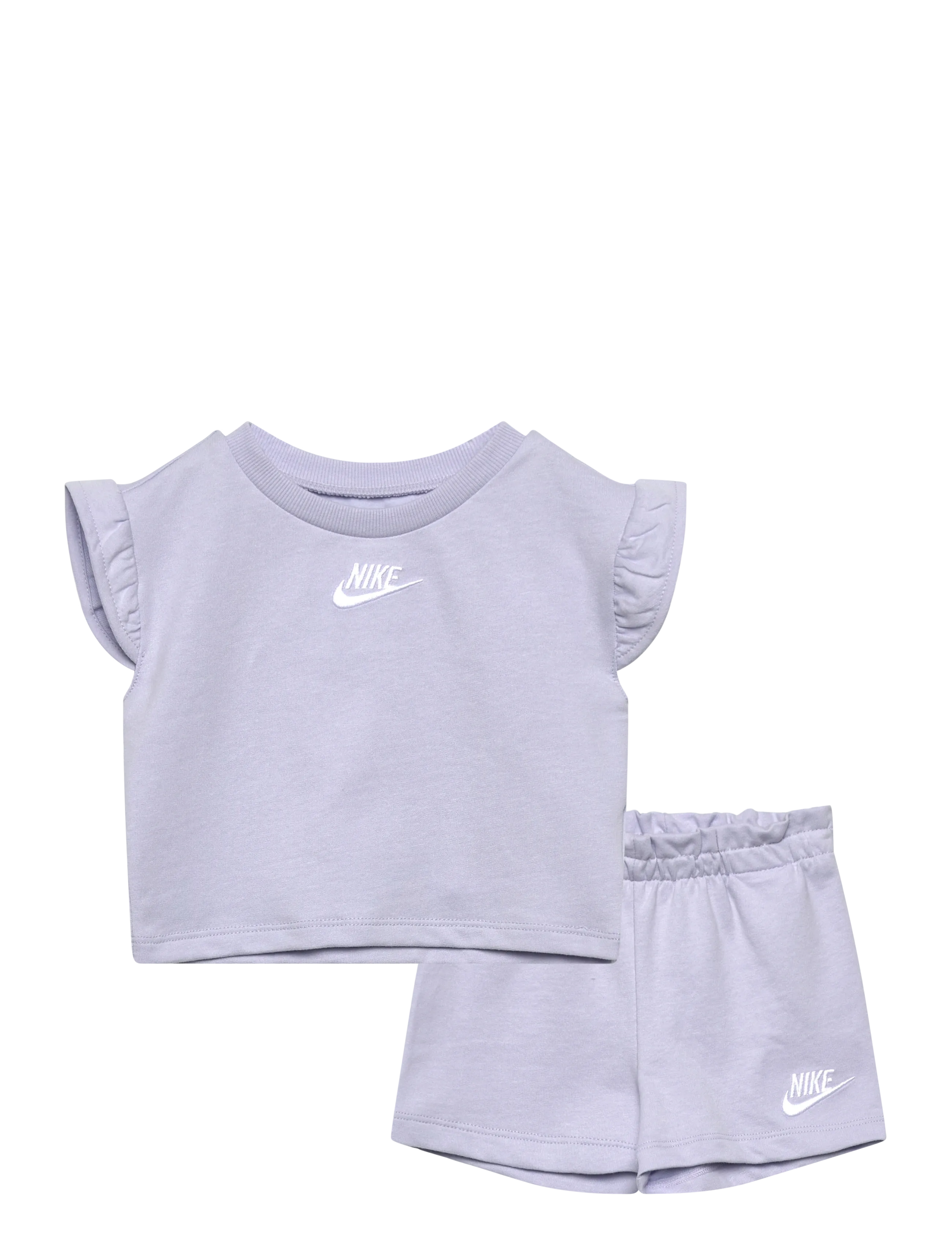 Nike Nike Baby French Terry Set, 92, Purple, Sport > Sæt Med Kortærmet T-Shirt, Børn