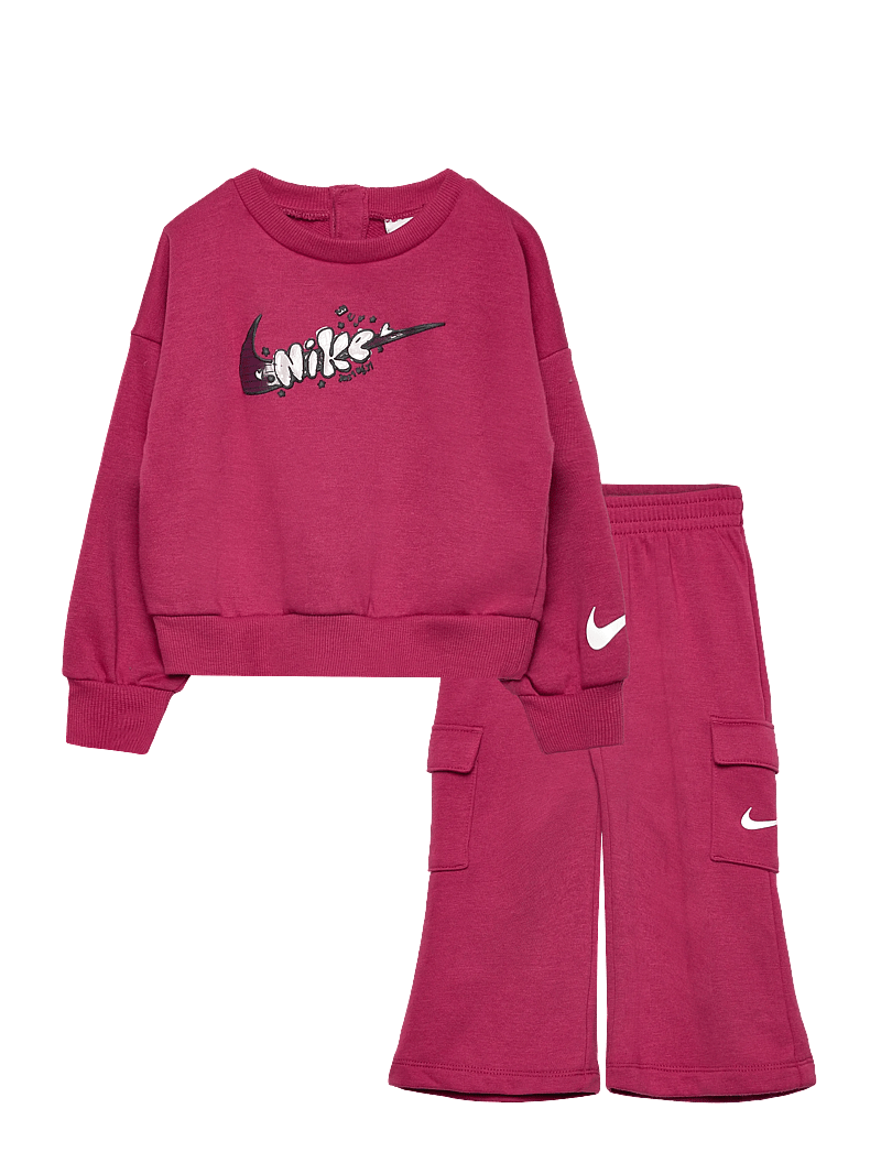 Nike - T8-FRENCH TERRY PANT SET - trainingsanzug - sweet beet - 0