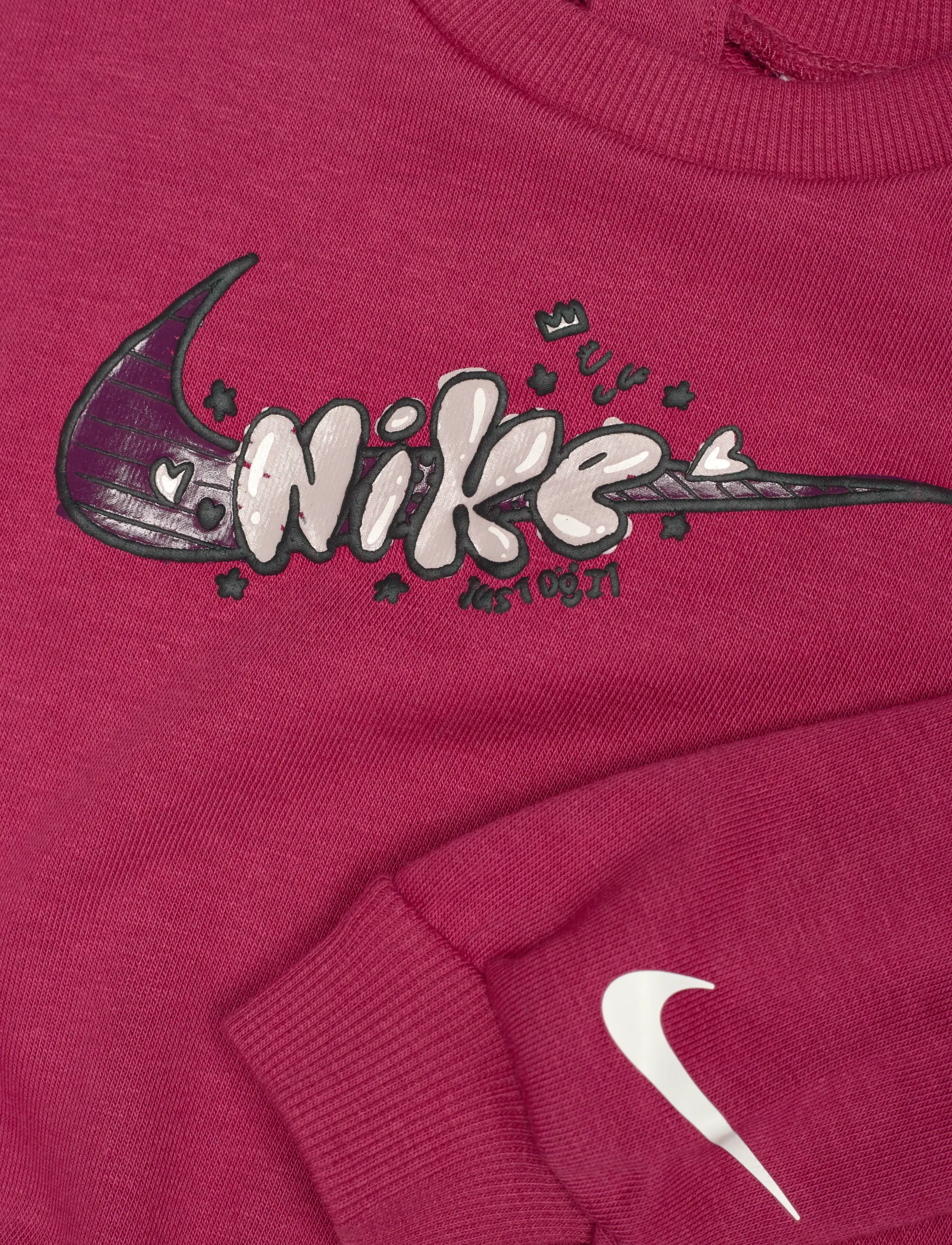Nike - T8-FRENCH TERRY PANT SET - joggingset & tvådelade set - sweet beet - 2