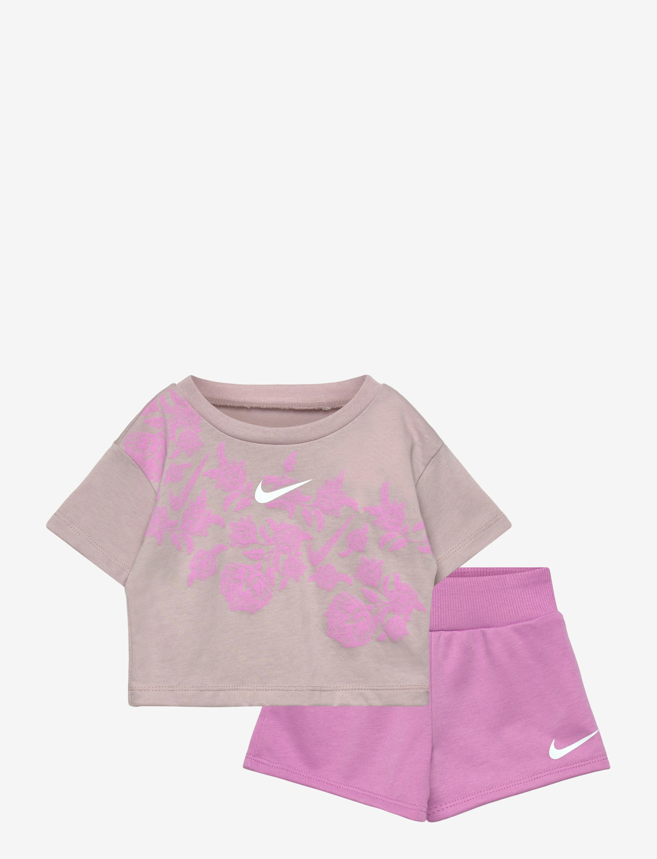 Nike - KS-KNIT SHORT SET - matchende sæt - light magenta - 0