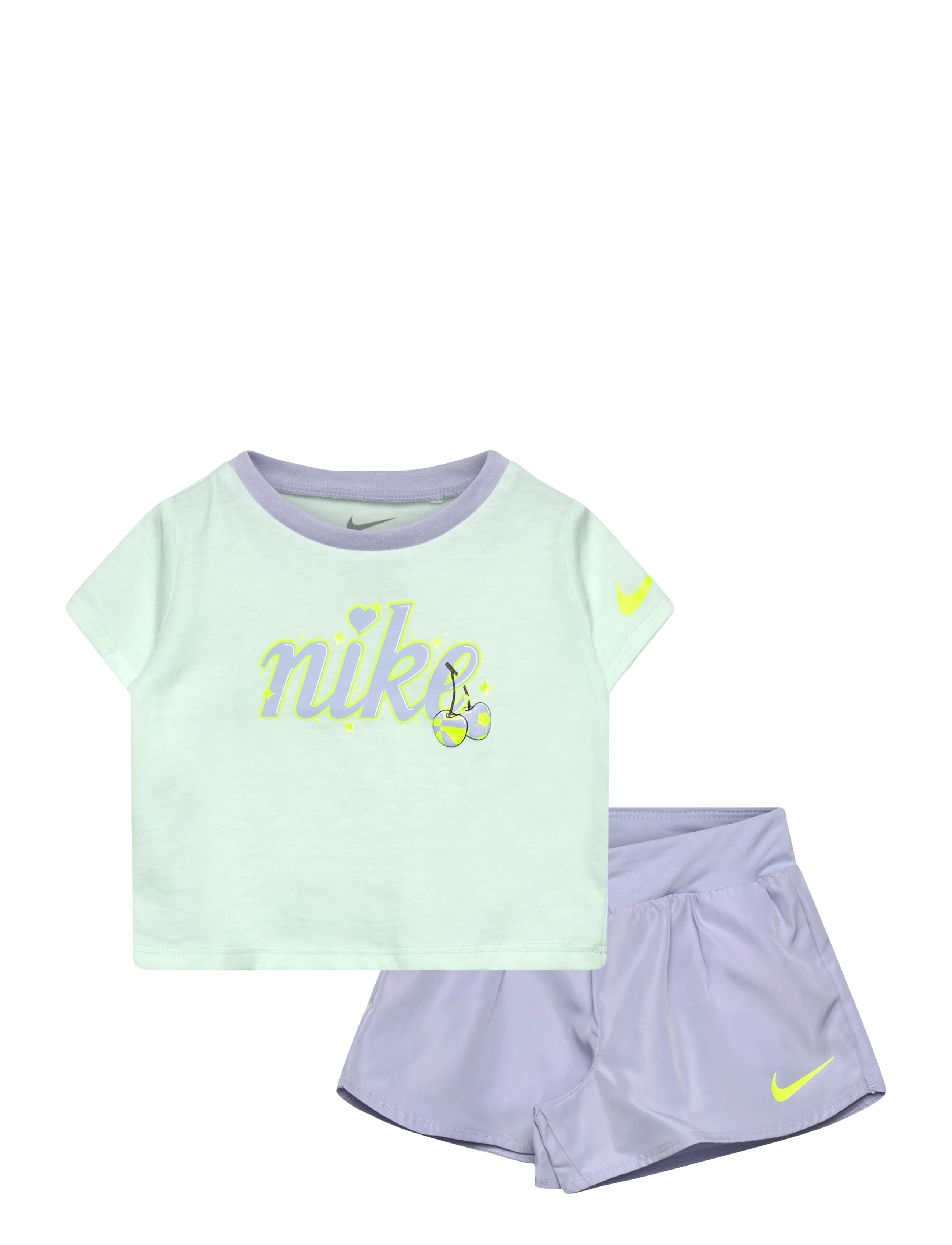 Nike Tee & Crossover Short Set, T-Shirt Og Shorts Sæt, Multi/mønstret, Str: 92